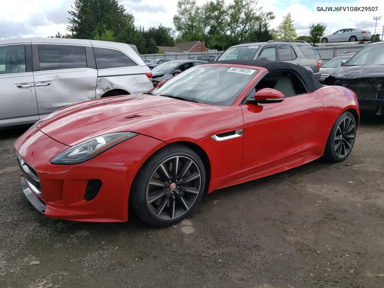 2016 Jaguar F-Type S VIN: SAJWJ6FV1G8K29507 Lot: 58270635