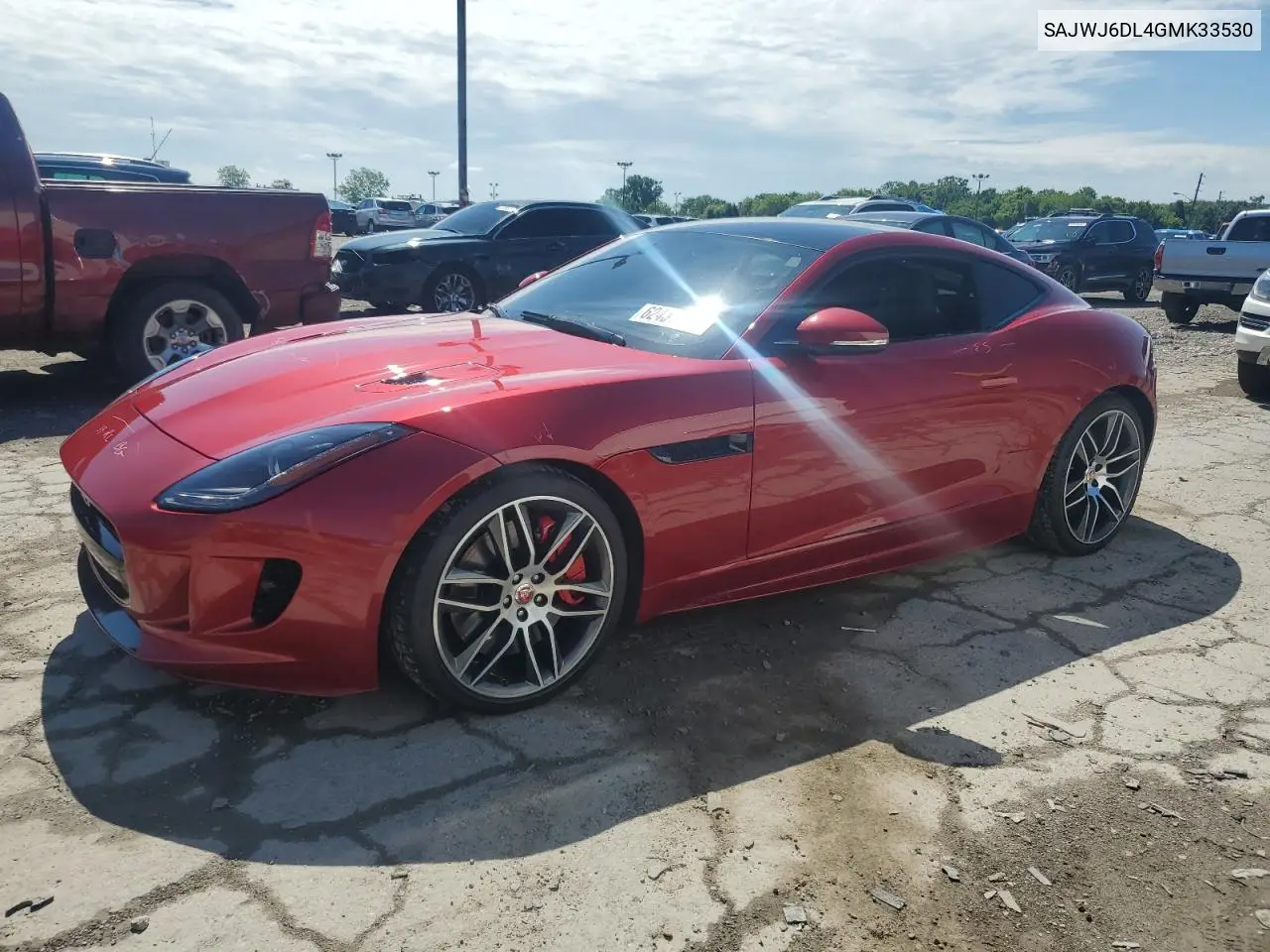 2016 Jaguar F-Type R VIN: SAJWJ6DL4GMK33530 Lot: 62431245