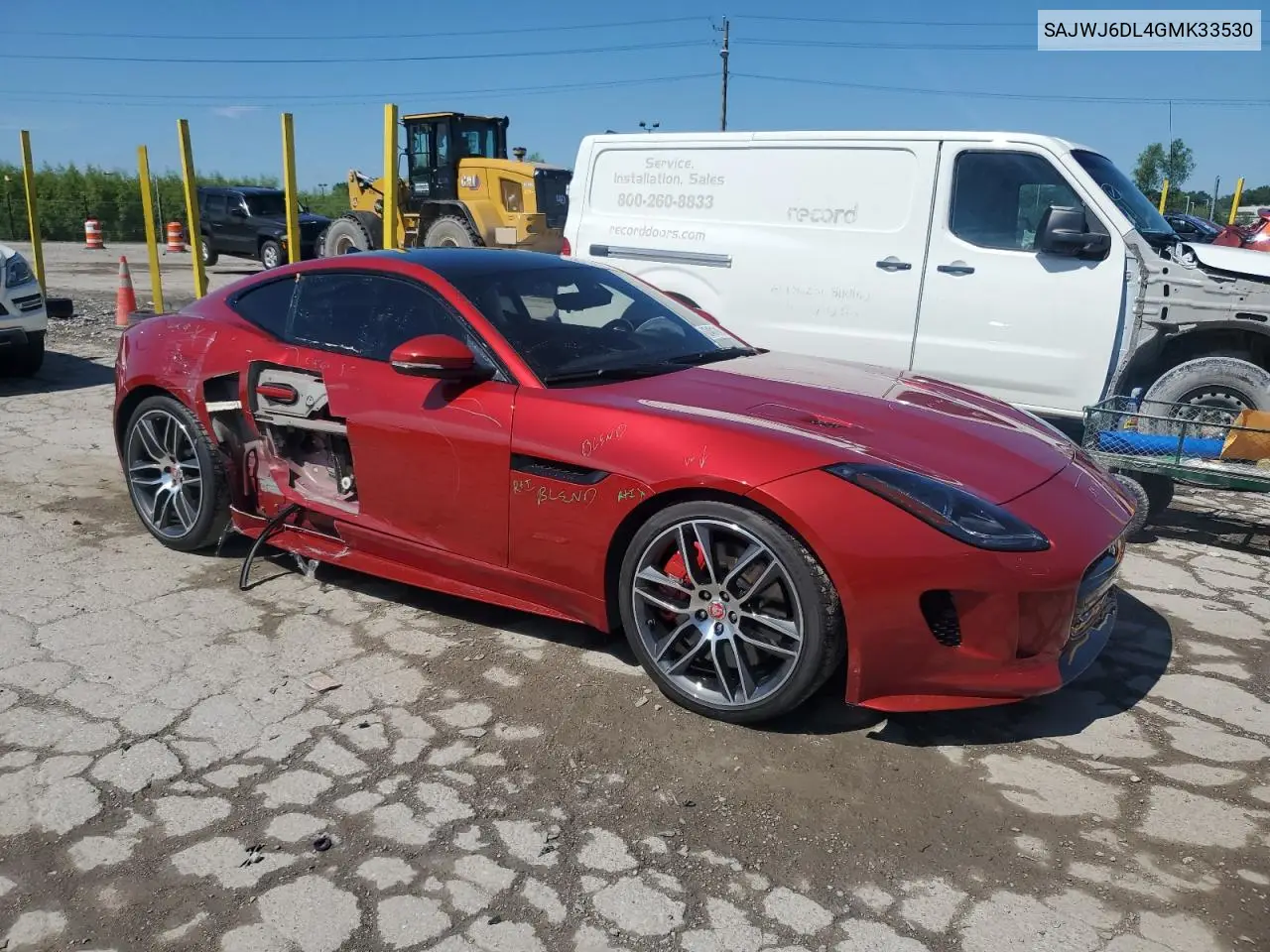 2016 Jaguar F-Type R VIN: SAJWJ6DL4GMK33530 Lot: 62431245
