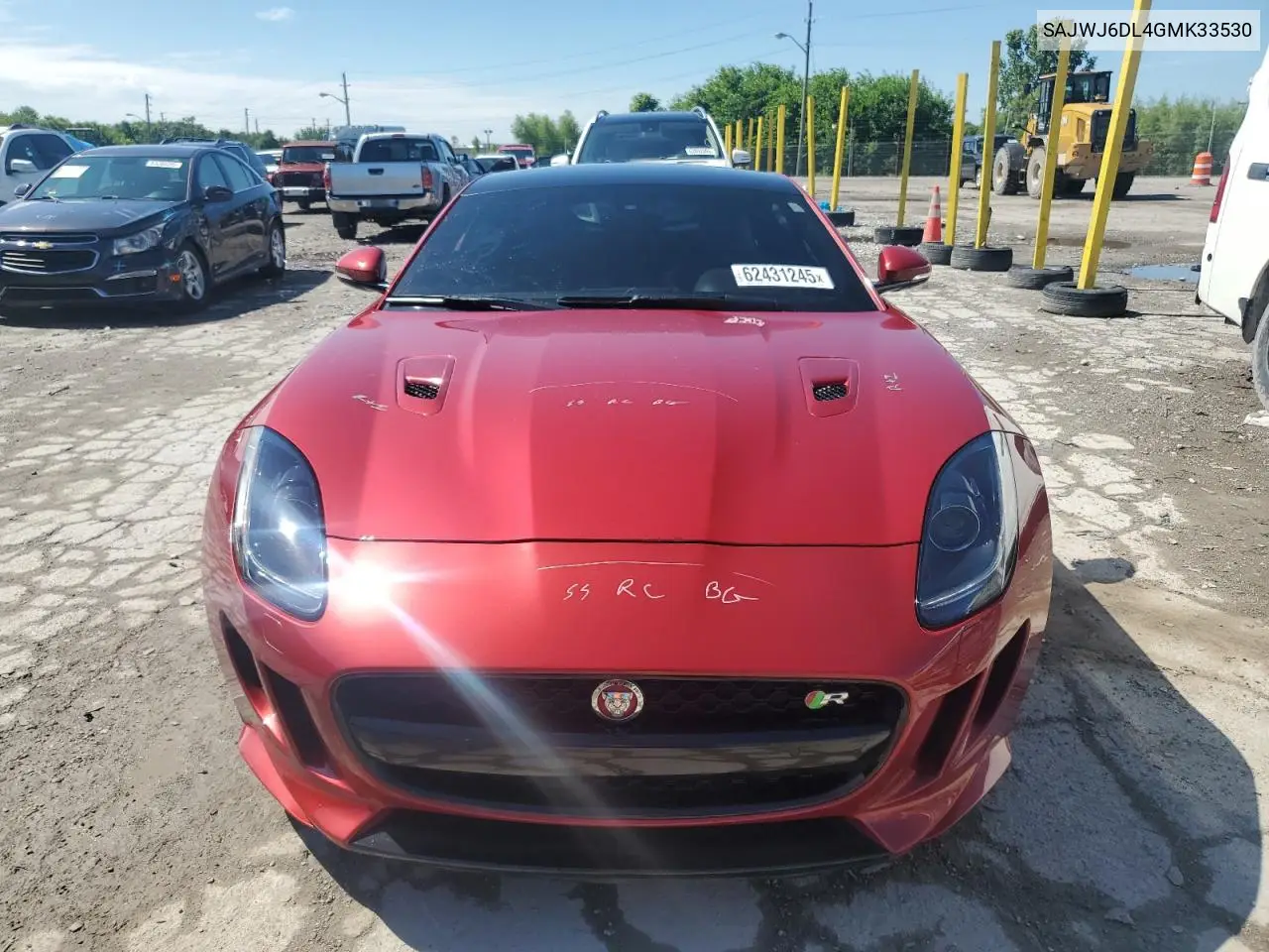 2016 Jaguar F-Type R VIN: SAJWJ6DL4GMK33530 Lot: 62431245