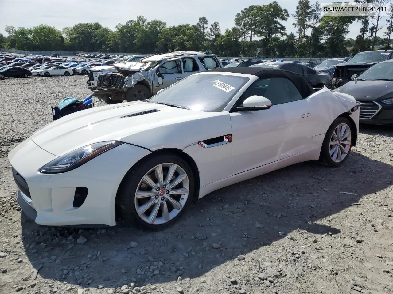 2017 Jaguar F-Type VIN: SAJWA6ET2H8K41411 Lot: 51568845