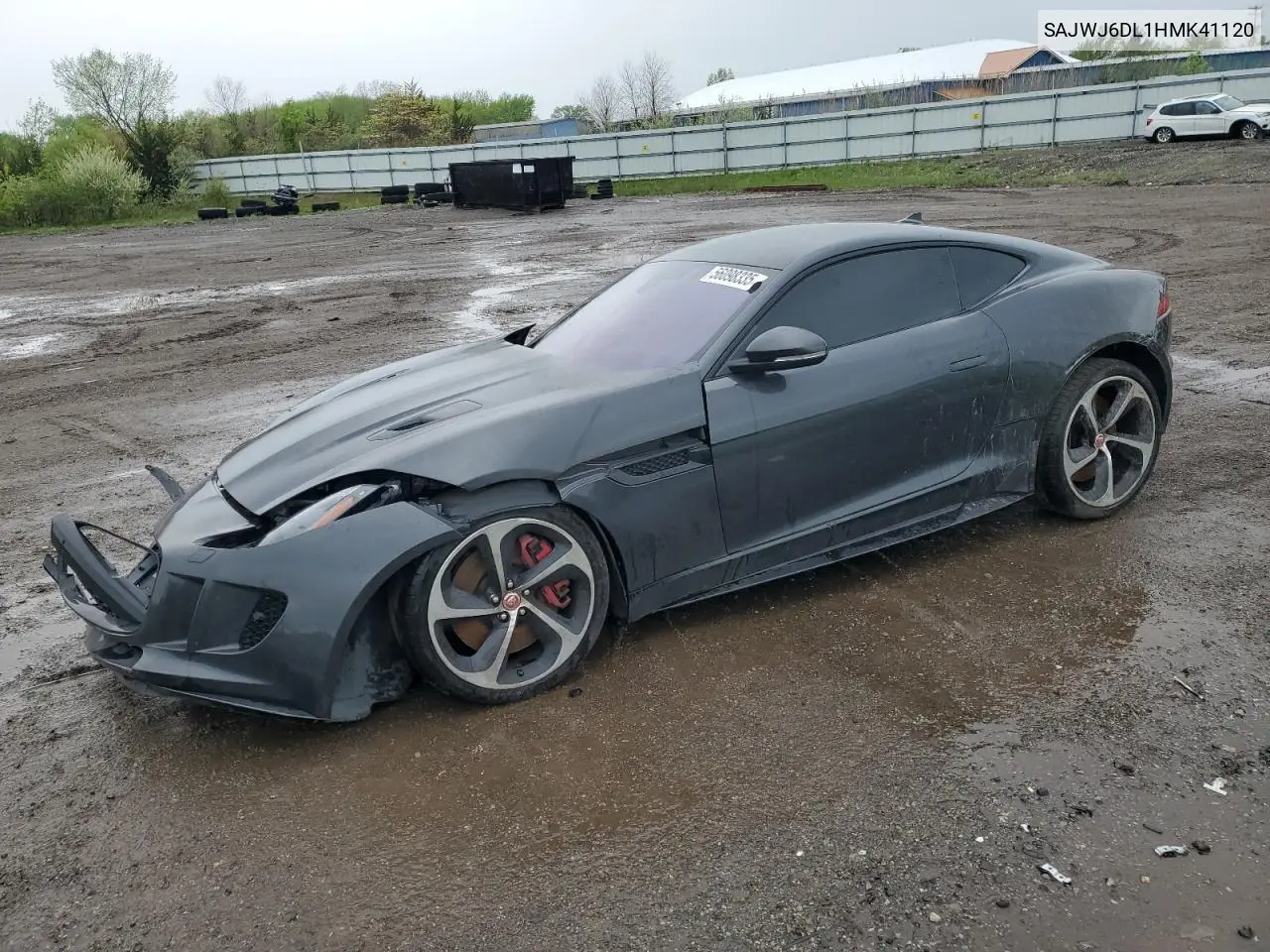 2017 Jaguar F-Type R VIN: SAJWJ6DL1HMK41120 Lot: 56098335