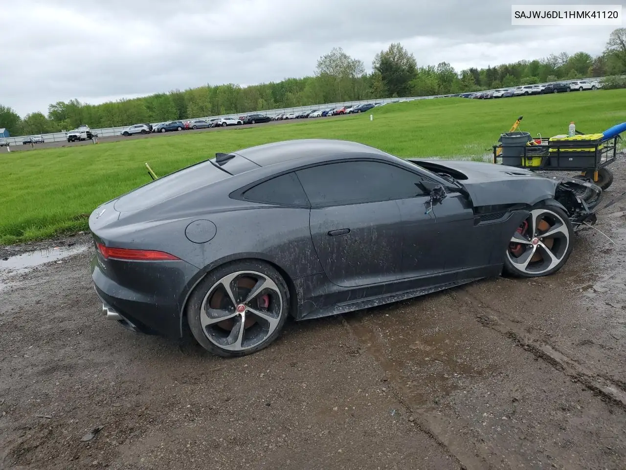 2017 Jaguar F-Type R VIN: SAJWJ6DL1HMK41120 Lot: 56098335