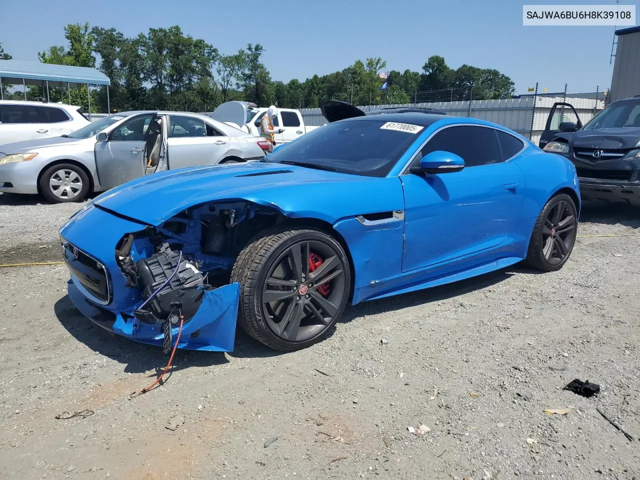 2017 Jaguar F-Type S VIN: SAJWA6BU6H8K39108 Lot: 61770005
