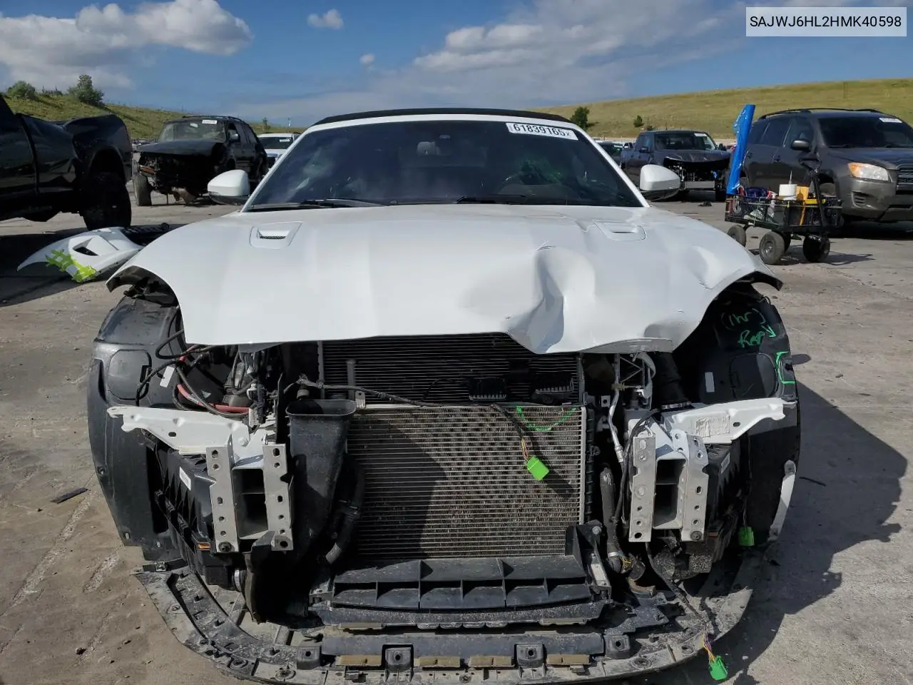 2017 Jaguar F-Type R VIN: SAJWJ6HL2HMK40598 Lot: 61839165