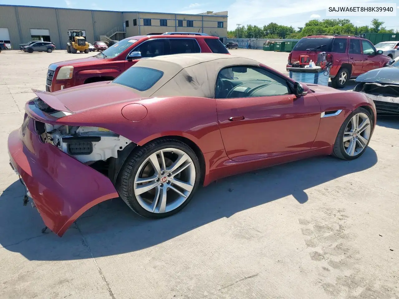 2017 Jaguar F-Type VIN: SAJWA6ET8H8K39940 Lot: 62487675