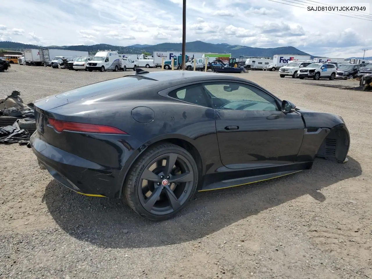 2018 Jaguar F-Type 400 Sport VIN: SAJD81GV1JCK47949 Lot: 59560585