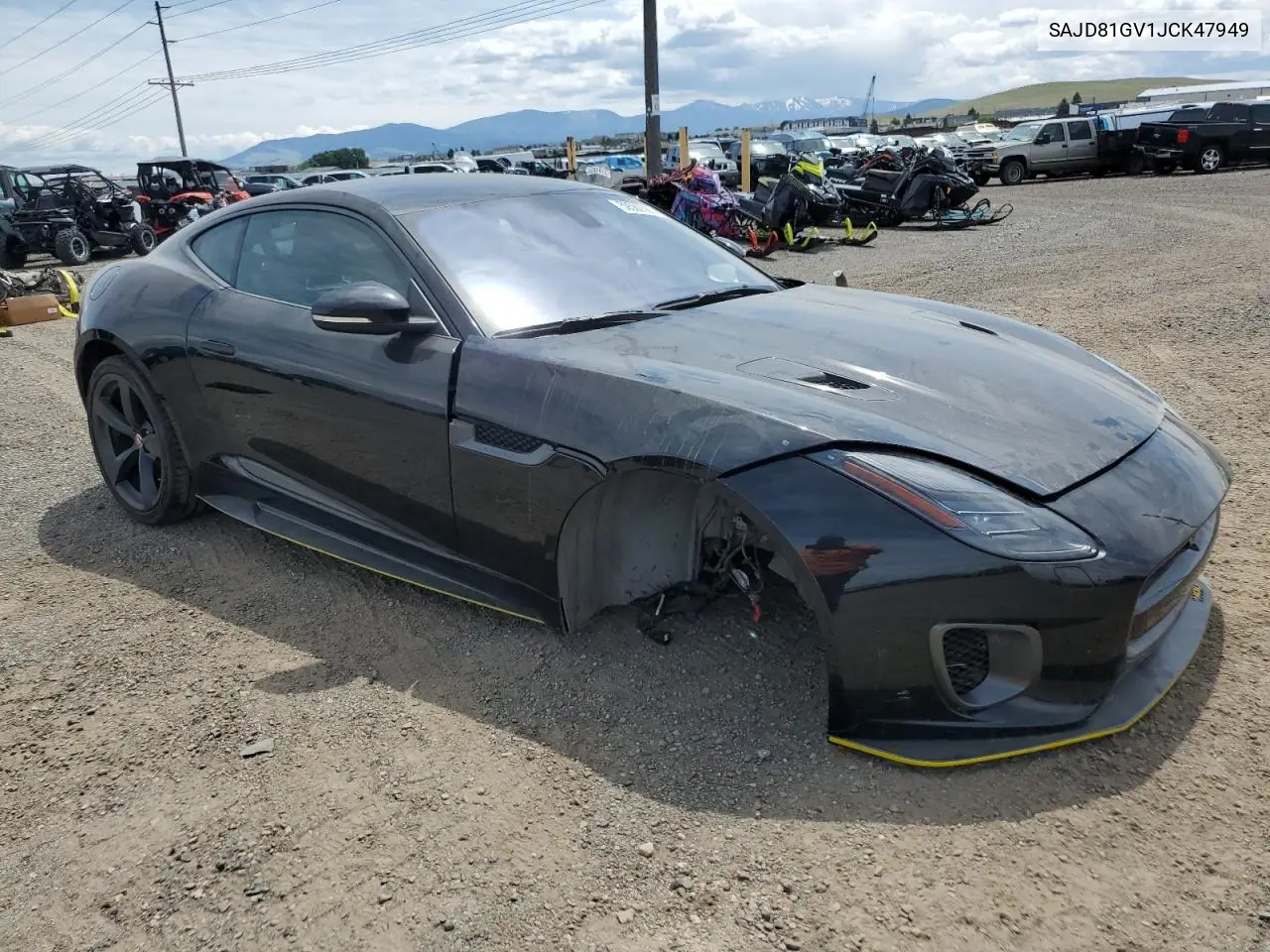 2018 Jaguar F-Type 400 Sport VIN: SAJD81GV1JCK47949 Lot: 59560585