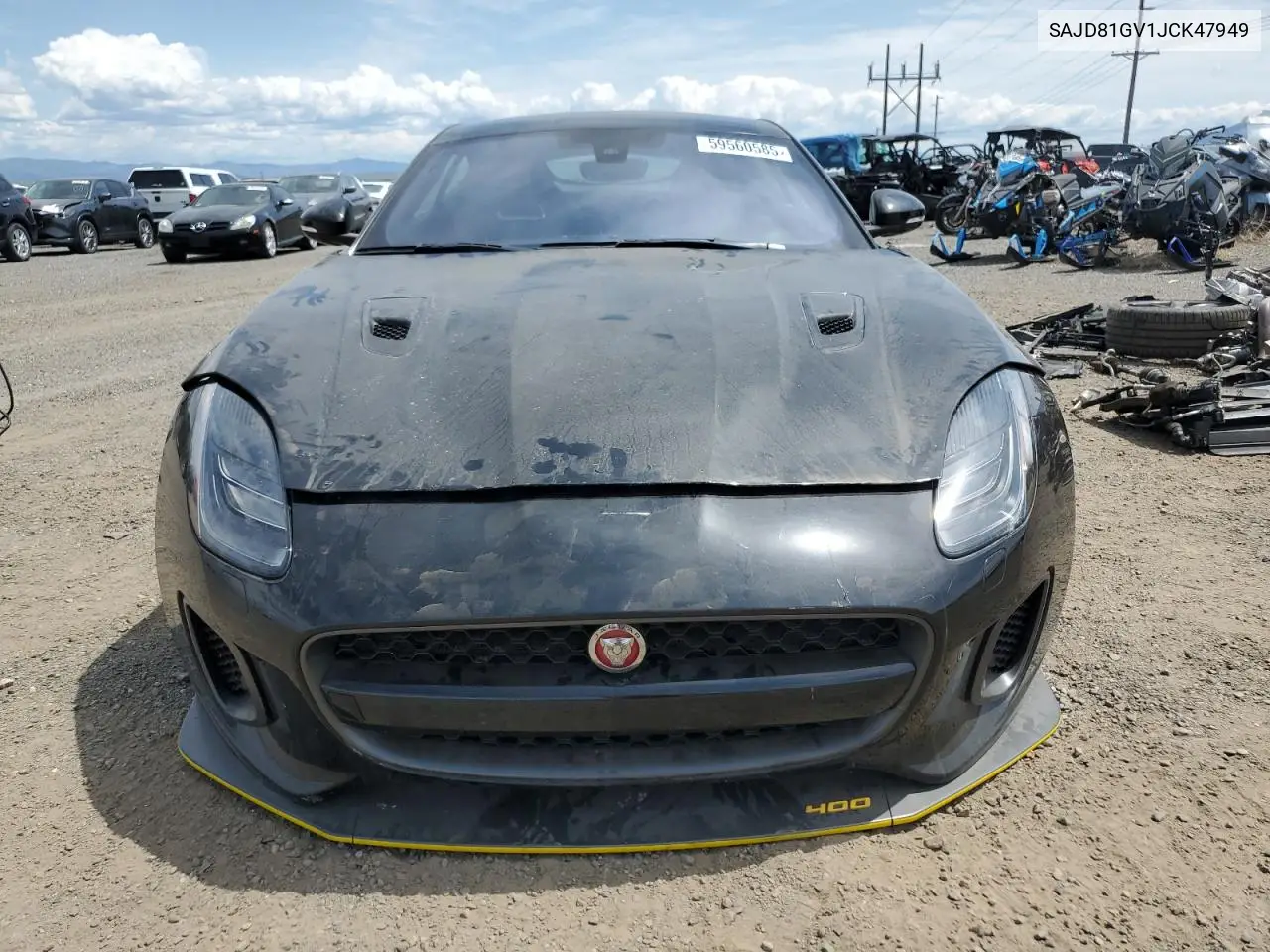 2018 Jaguar F-Type 400 Sport VIN: SAJD81GV1JCK47949 Lot: 59560585