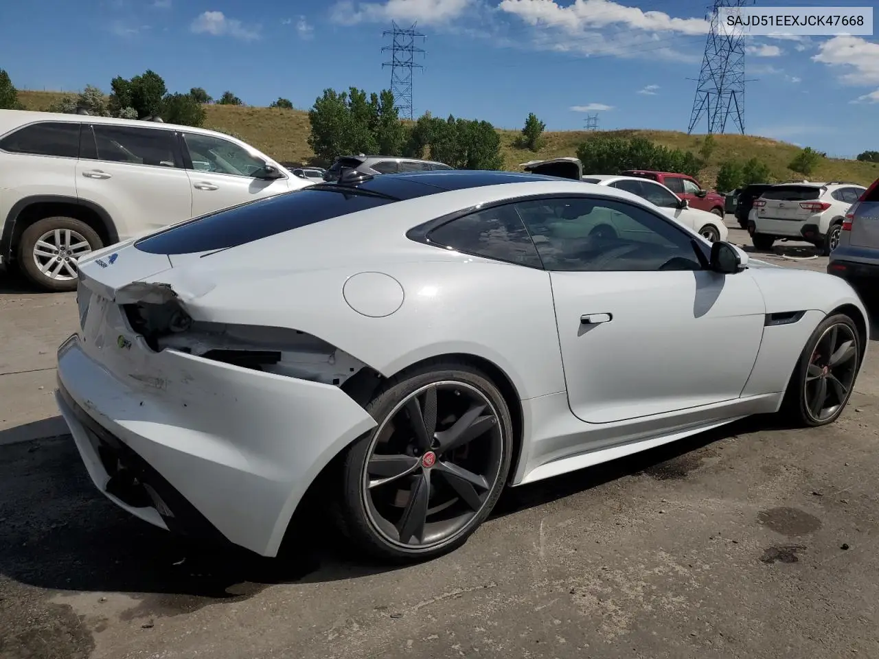 2018 Jaguar F-Type R VIN: SAJD51EEXJCK47668 Lot: 62709165