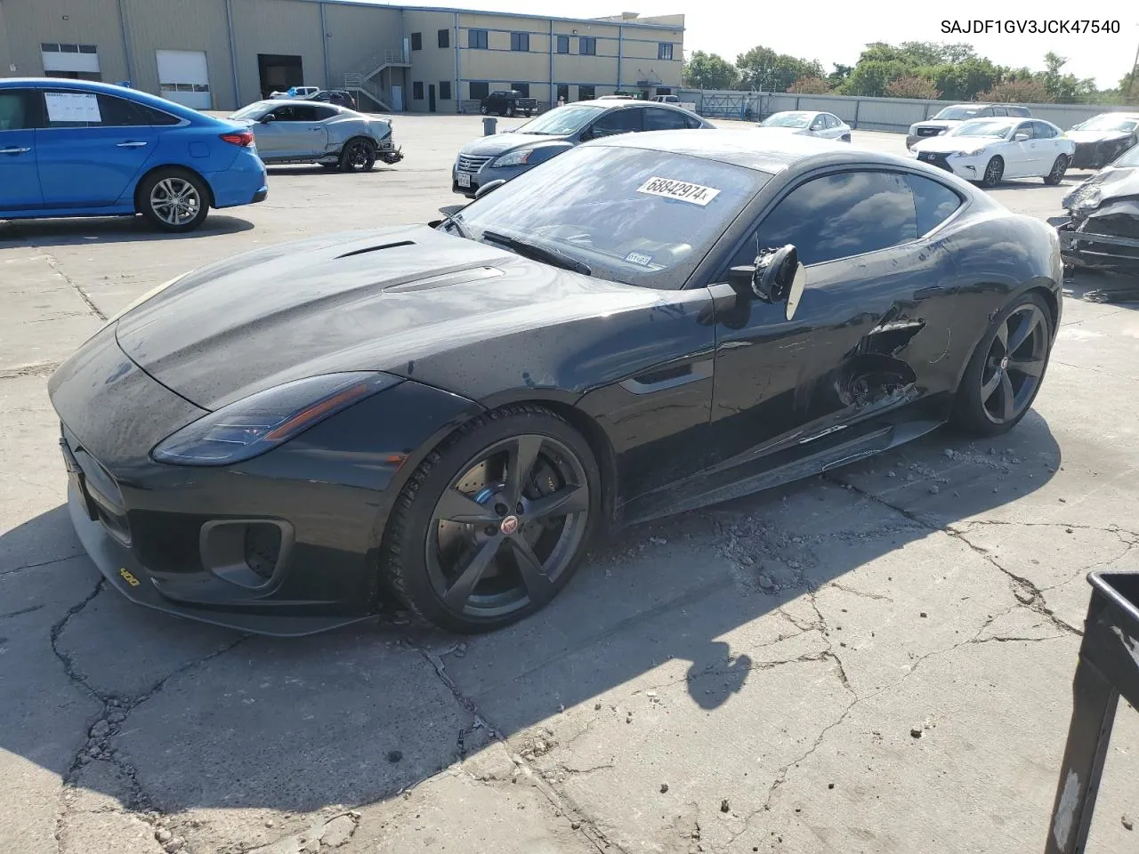 2018 Jaguar F-Type 400 Sport VIN: SAJDF1GV3JCK47540 Lot: 68842974