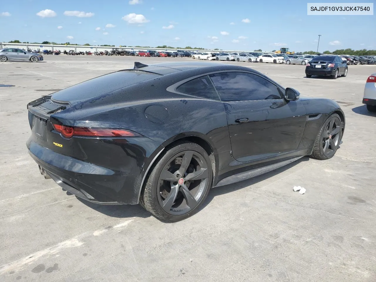 2018 Jaguar F-Type 400 Sport VIN: SAJDF1GV3JCK47540 Lot: 68842974
