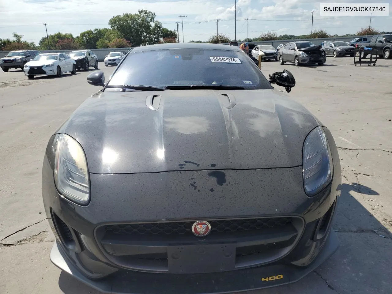 2018 Jaguar F-Type 400 Sport VIN: SAJDF1GV3JCK47540 Lot: 68842974