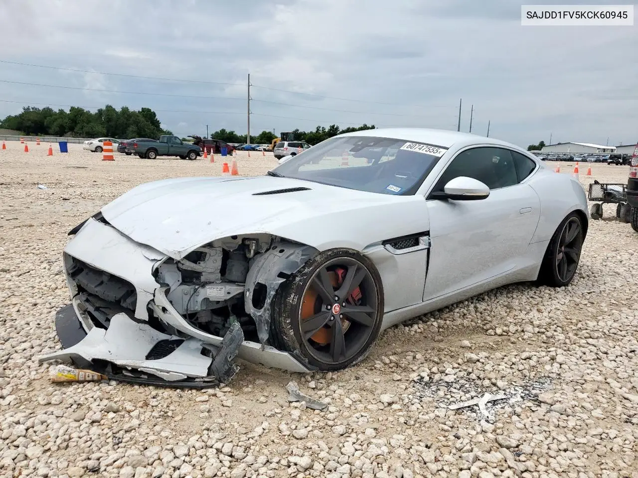 2019 Jaguar F-Type VIN: SAJDD1FV5KCK60945 Lot: 60747555