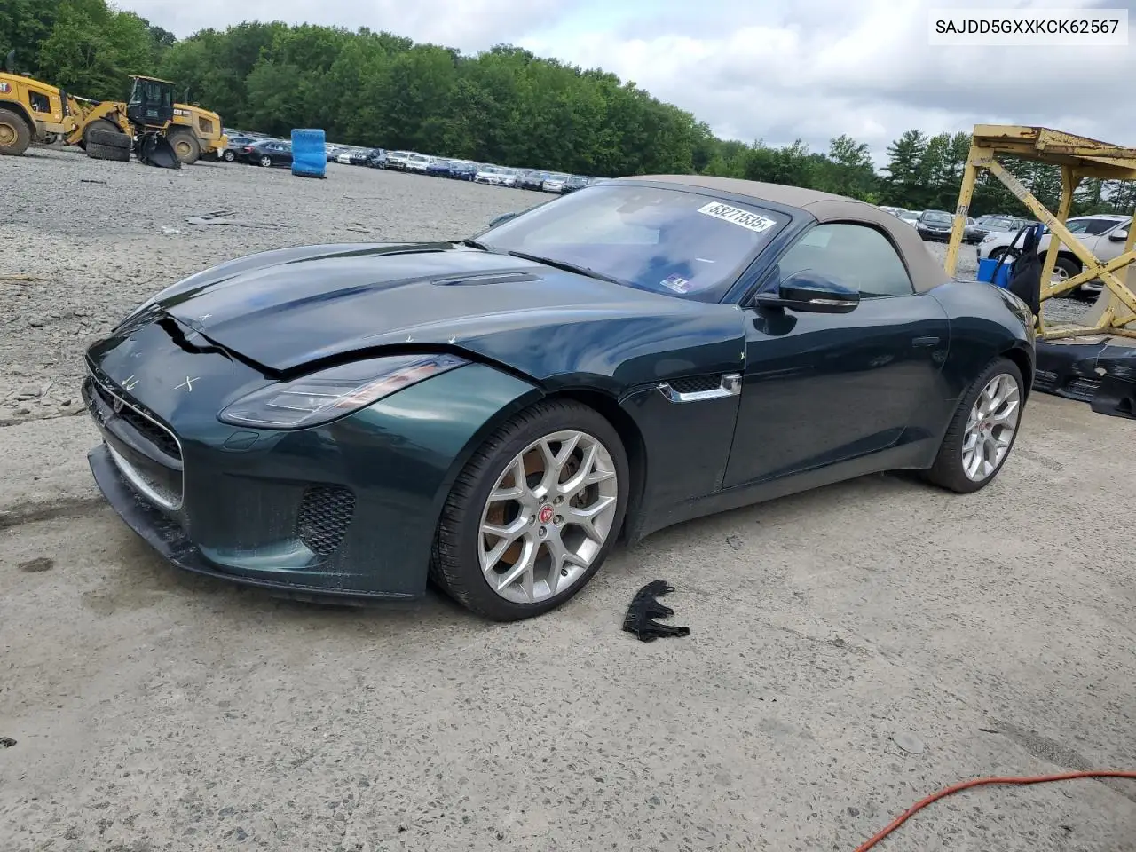 2019 Jaguar F-Type VIN: SAJDD5GXXKCK62567 Lot: 63271535