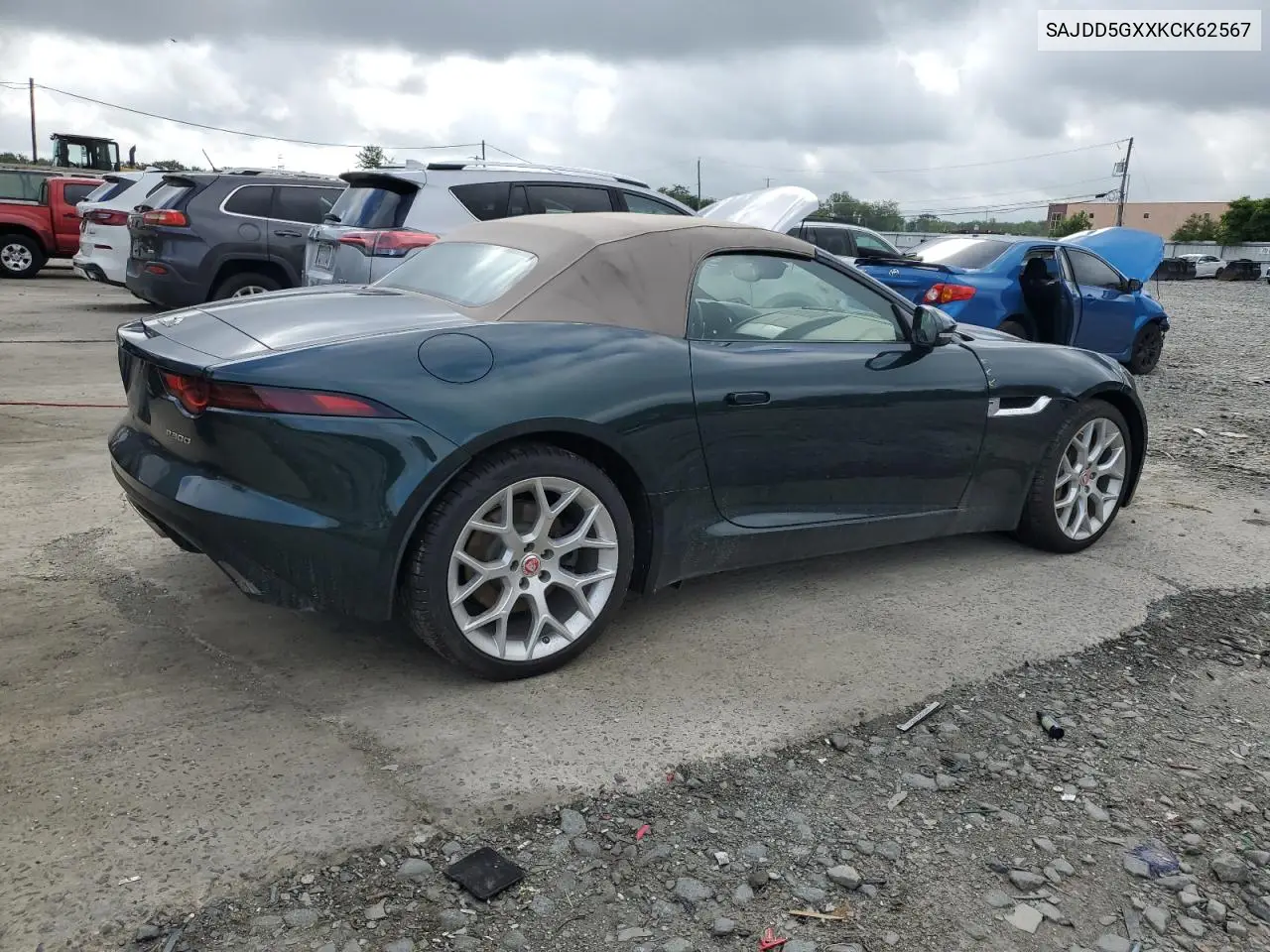 2019 Jaguar F-Type VIN: SAJDD5GXXKCK62567 Lot: 63271535