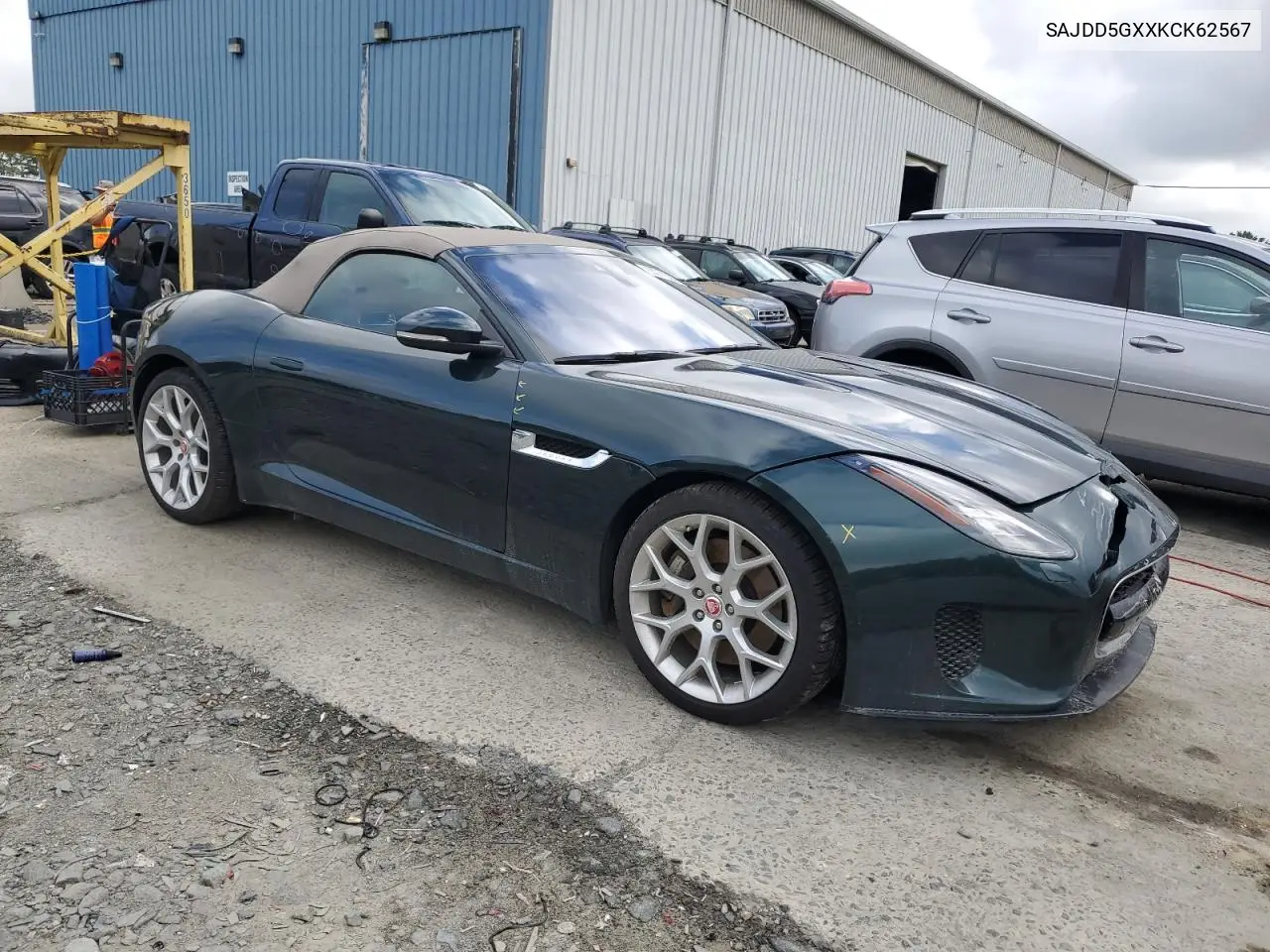2019 Jaguar F-Type VIN: SAJDD5GXXKCK62567 Lot: 63271535