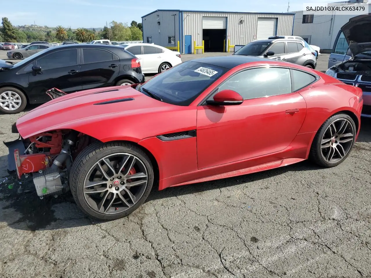 2020 Jaguar F-Type VIN: SAJDD1GX4LCK63479 Lot: 54626465