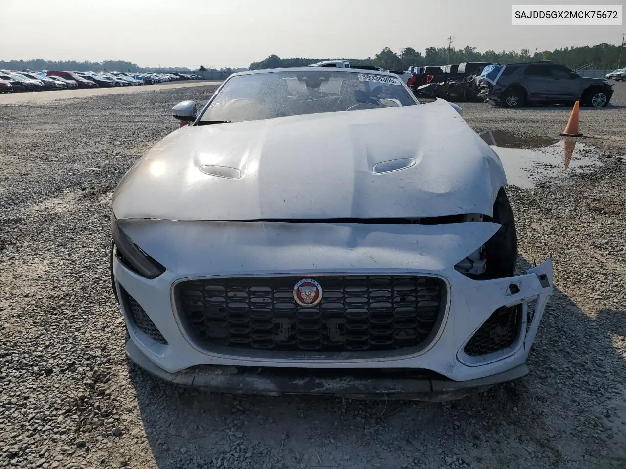 2021 Jaguar F-Type VIN: SAJDD5GX2MCK75672 Lot: 59336305