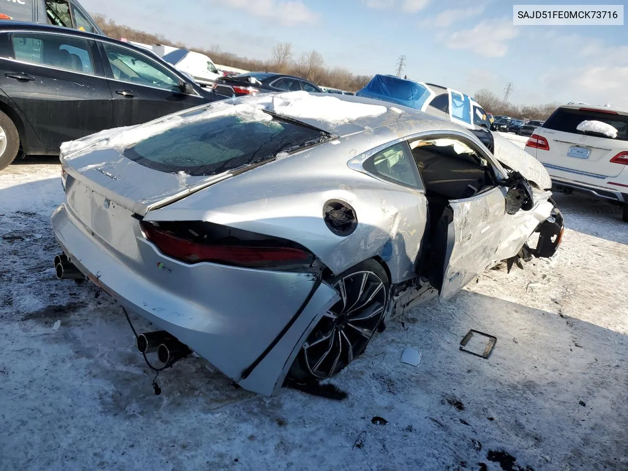 2021 Jaguar F-Type R VIN: SAJD51FE0MCK73716 Lot: 89071665