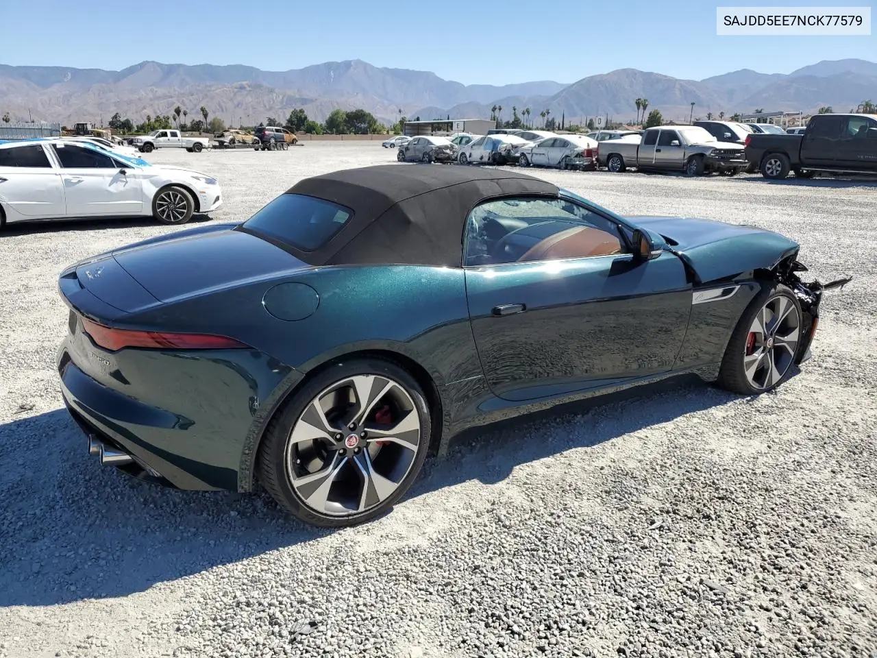 2022 Jaguar F-Type VIN: SAJDD5EE7NCK77579 Lot: 64291755