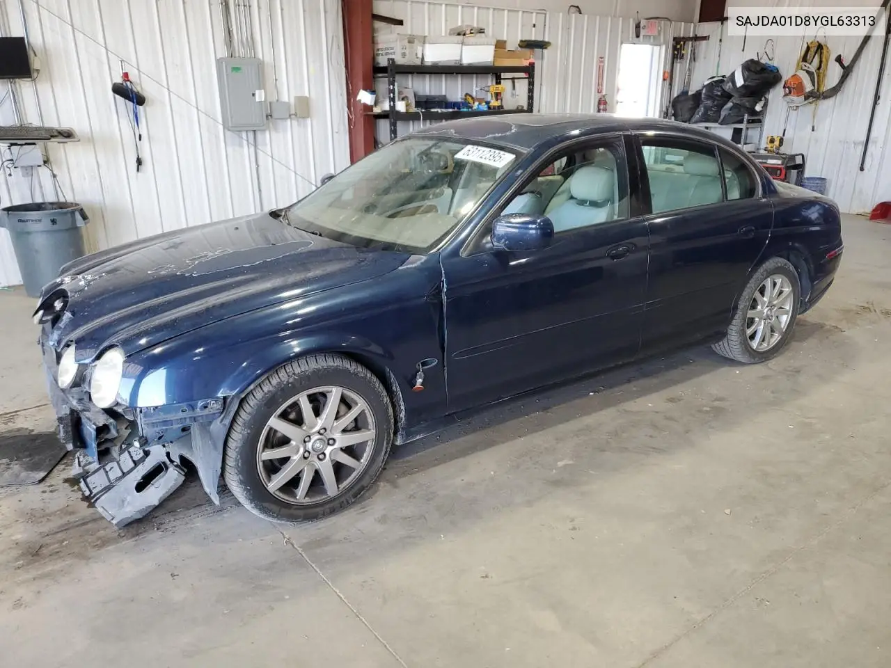 2000 Jaguar S-Type VIN: SAJDA01D8YGL63313 Lot: 63112395