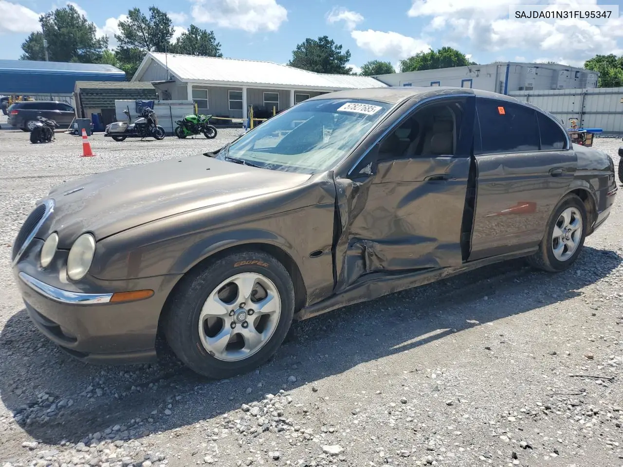 2001 Jaguar S-Type VIN: SAJDA01N31FL95347 Lot: 57827685