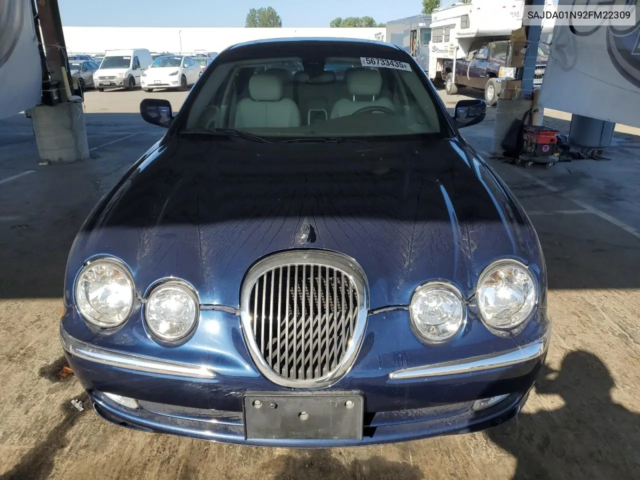 2002 Jaguar S-Type VIN: SAJDA01N92FM22309 Lot: 56733435
