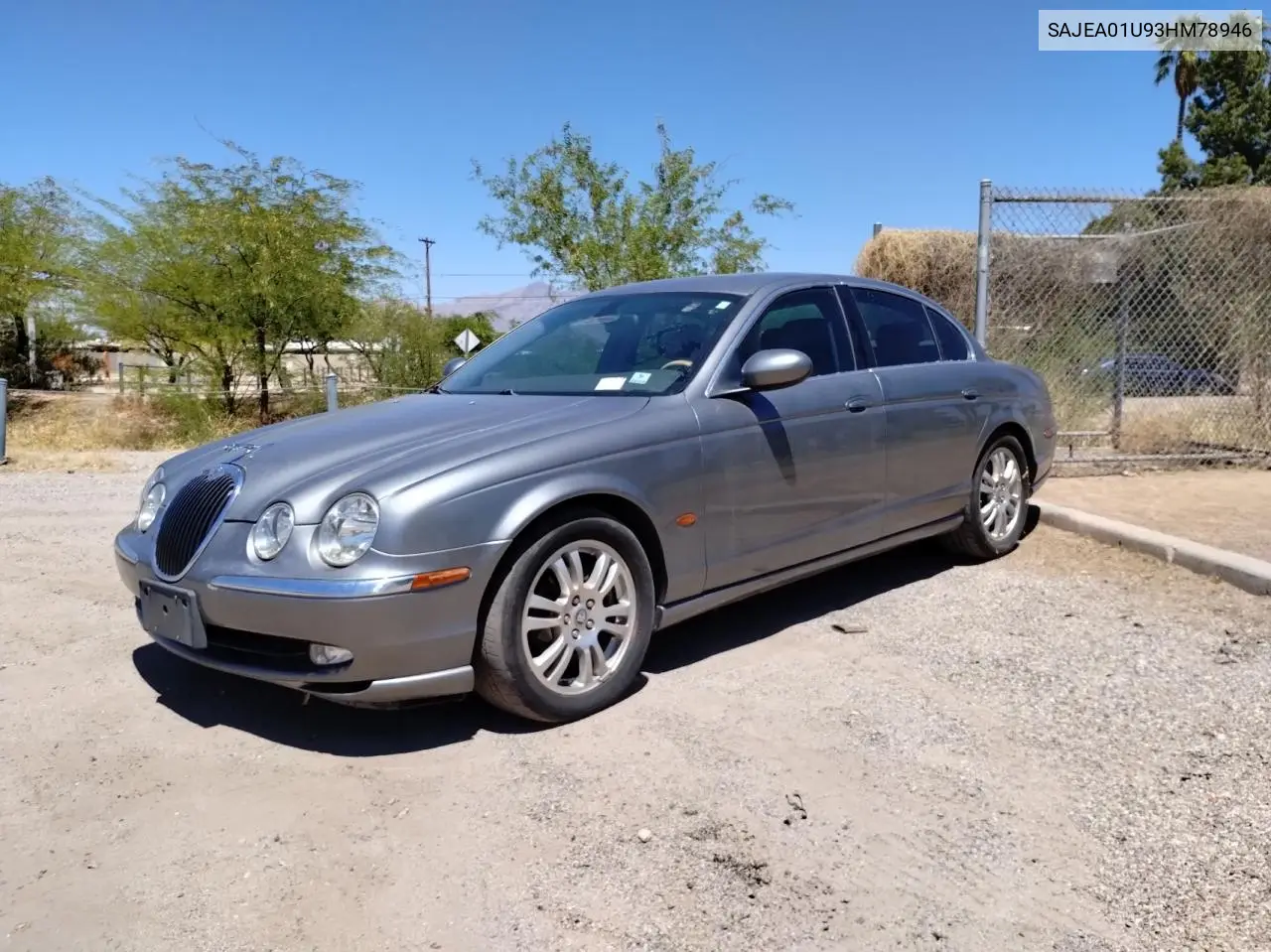 2003 Jaguar S-Type VIN: SAJEA01U93HM78946 Lot: 54582105