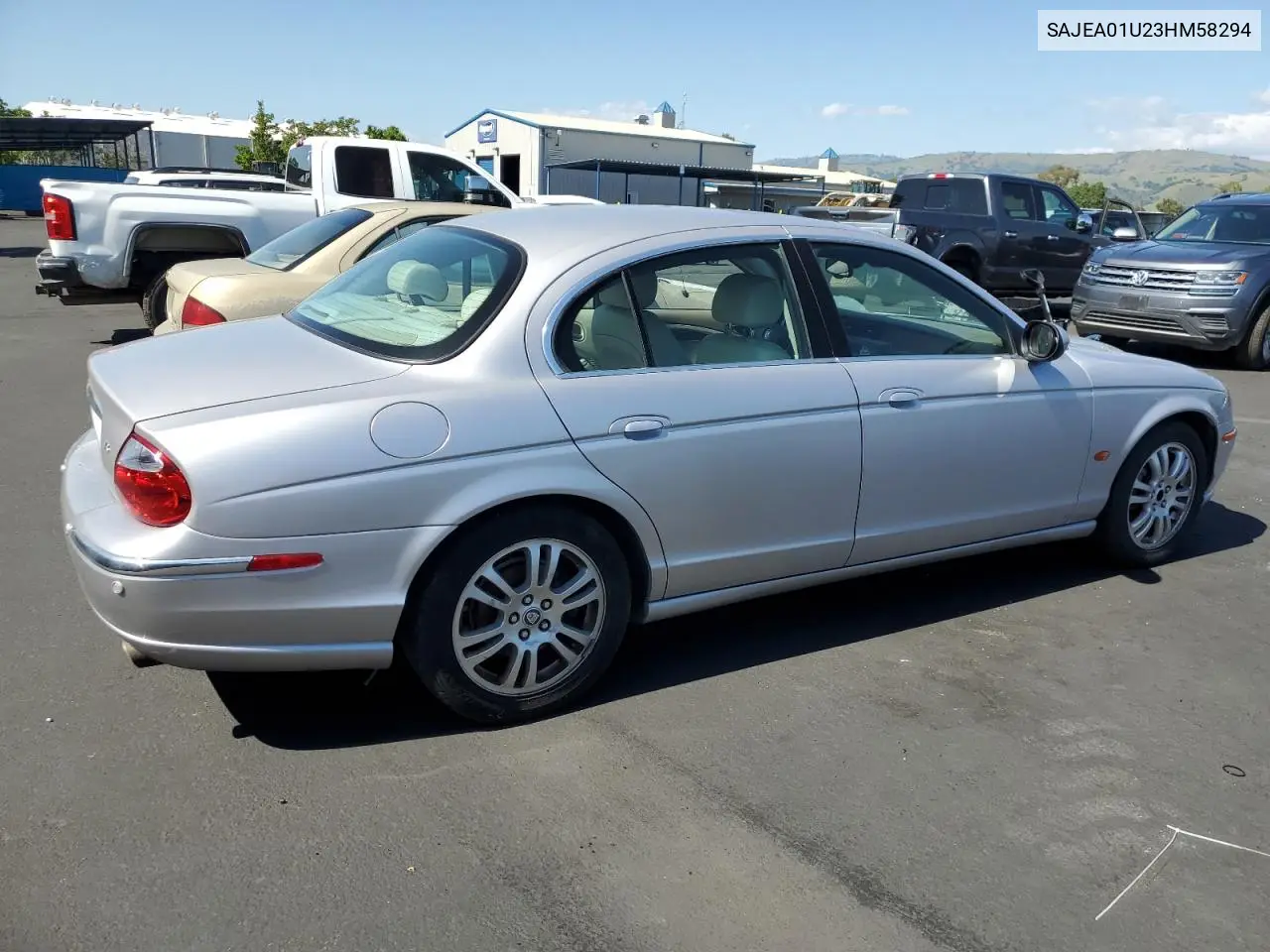 2003 Jaguar S-Type VIN: SAJEA01U23HM58294 Lot: 54791585