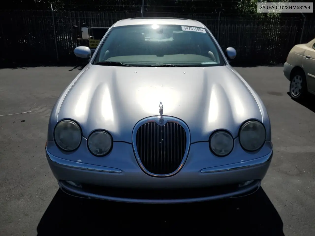 2003 Jaguar S-Type VIN: SAJEA01U23HM58294 Lot: 54791585