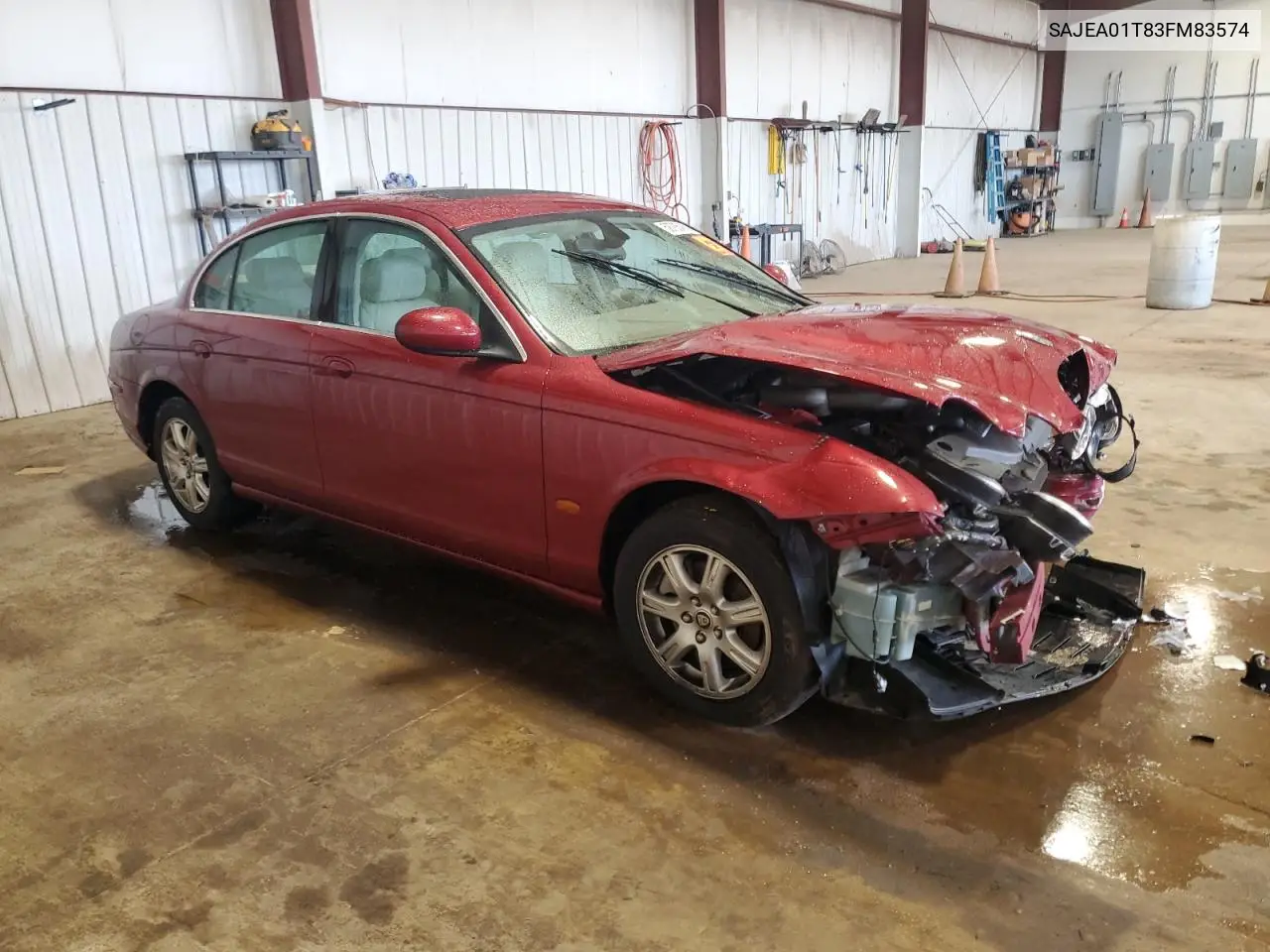 2003 Jaguar S-Type VIN: SAJEA01T83FM83574 Lot: 58785485
