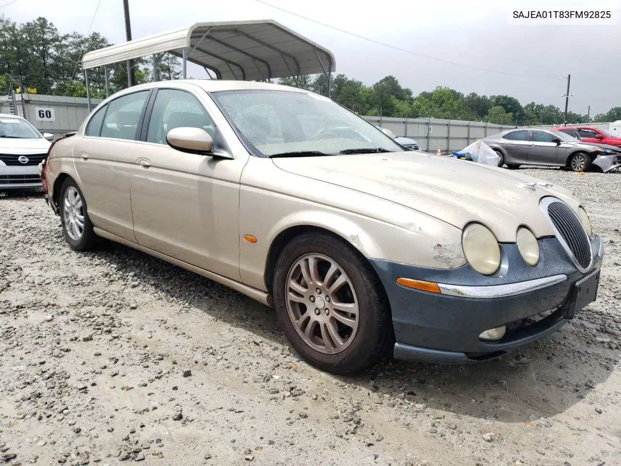 2003 Jaguar S-Type VIN: SAJEA01T83FM92825 Lot: 59464685