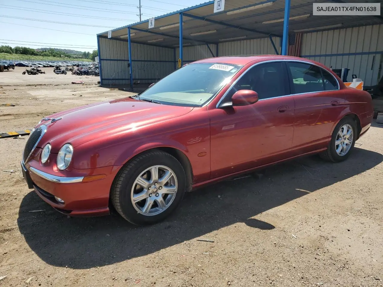 2004 Jaguar S-Type VIN: SAJEA01TX4FN01638 Lot: 61998685