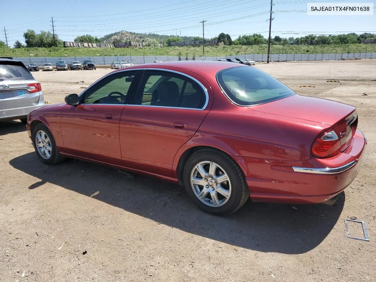 2004 Jaguar S-Type VIN: SAJEA01TX4FN01638 Lot: 61998685
