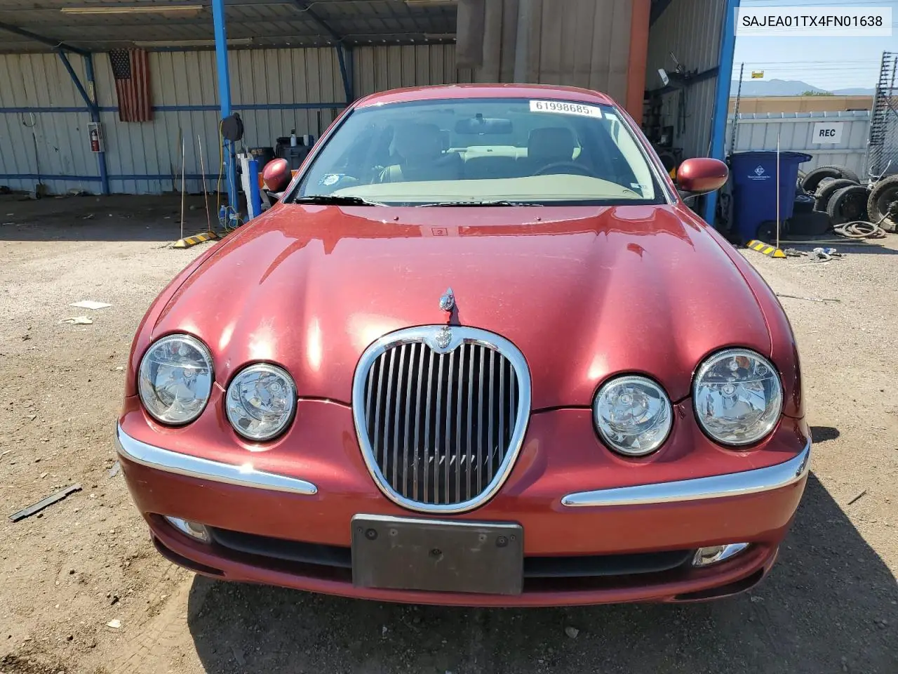 2004 Jaguar S-Type VIN: SAJEA01TX4FN01638 Lot: 61998685