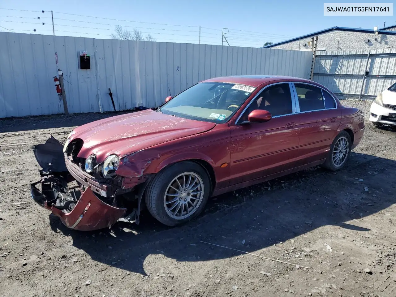 2005 Jaguar S-Type VIN: SAJWA01T55FN17641 Lot: 49897515
