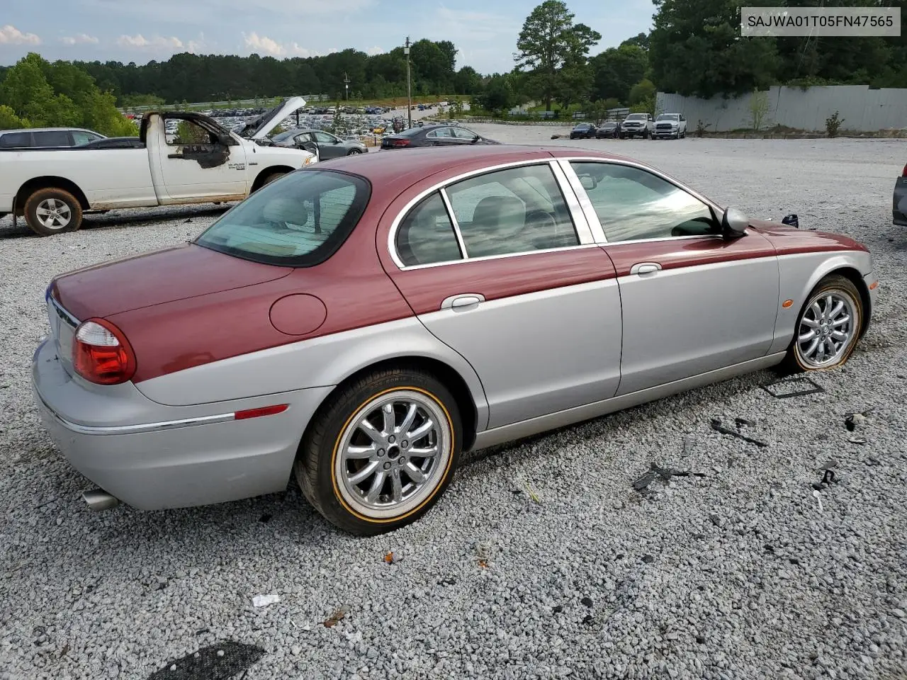 2005 Jaguar S-Type VIN: SAJWA01T05FN47565 Lot: 62032755