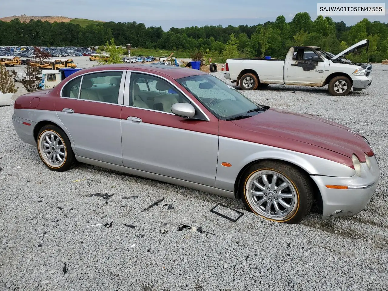 2005 Jaguar S-Type VIN: SAJWA01T05FN47565 Lot: 62032755