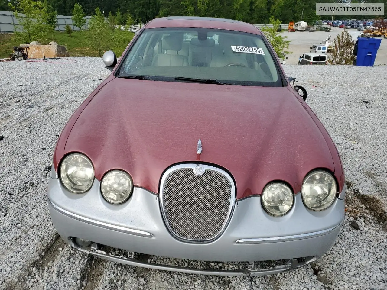 2005 Jaguar S-Type VIN: SAJWA01T05FN47565 Lot: 62032755