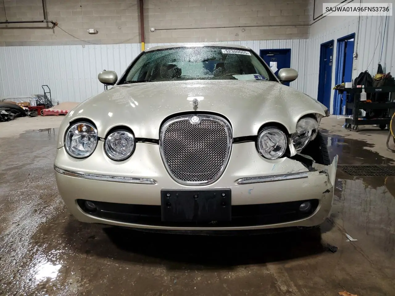 2006 Jaguar S-Type VIN: SAJWA01A96FN53736 Lot: 52300005