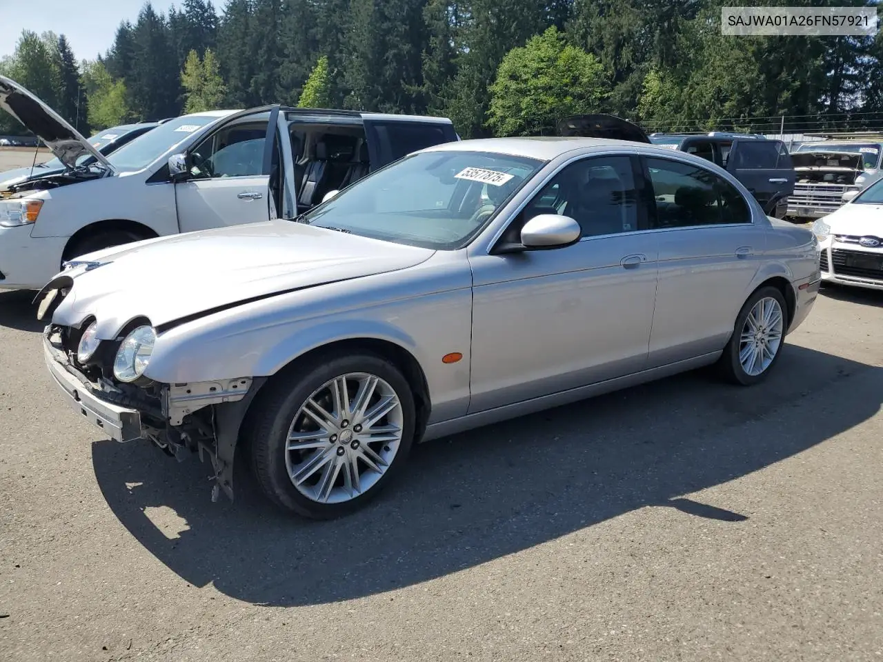 2006 Jaguar S-Type VIN: SAJWA01A26FN57921 Lot: 53577875