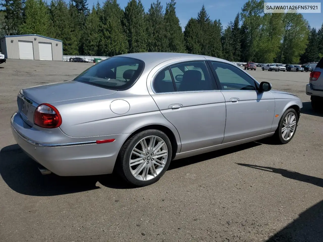 2006 Jaguar S-Type VIN: SAJWA01A26FN57921 Lot: 53577875