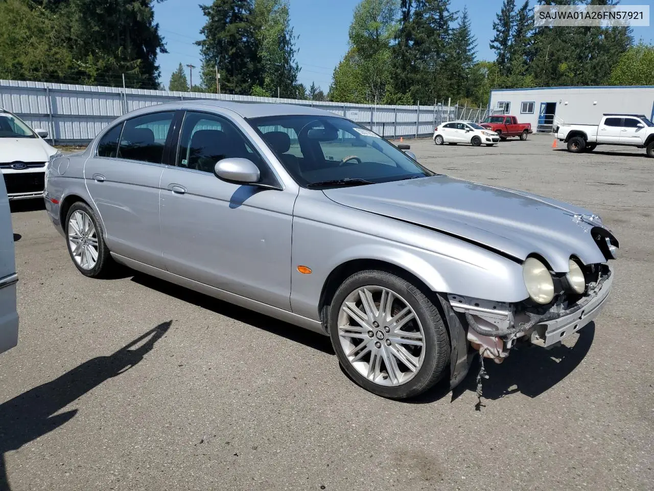 2006 Jaguar S-Type VIN: SAJWA01A26FN57921 Lot: 53577875