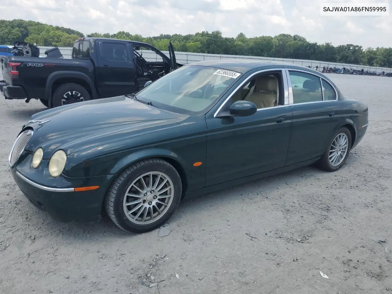 2006 Jaguar S-Type VIN: SAJWA01A86FN59995 Lot: 62366555