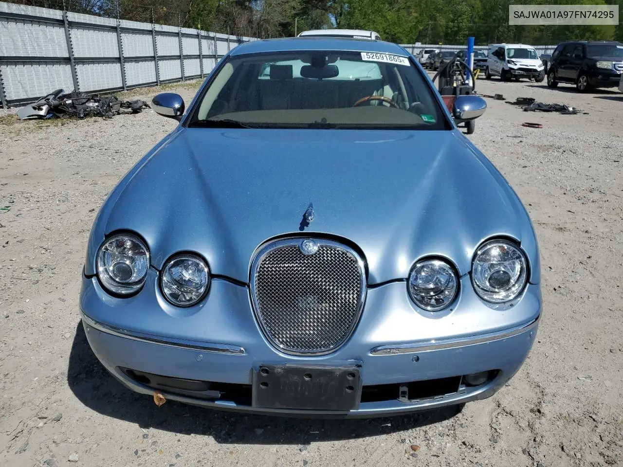 2007 Jaguar S-Type VIN: SAJWA01A97FN74295 Lot: 52691865