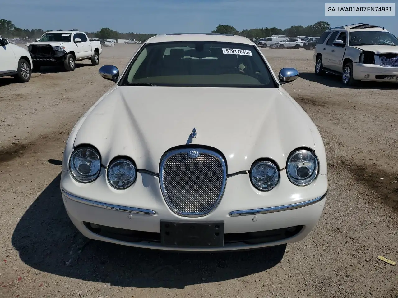 2007 Jaguar S-Type VIN: SAJWA01A07FN74931 Lot: 57917545