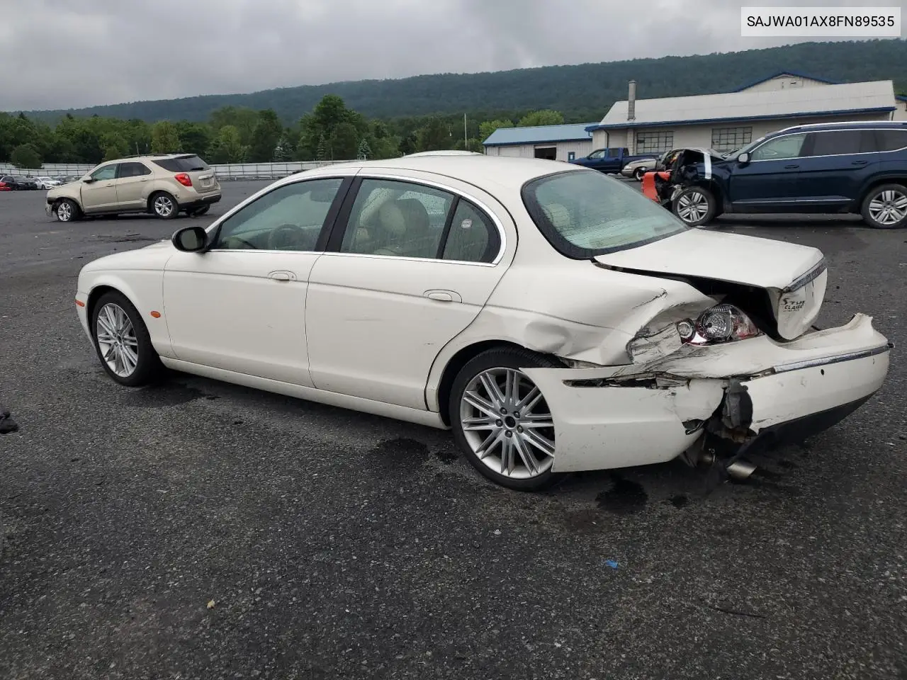 2008 Jaguar S-Type VIN: SAJWA01AX8FN89535 Lot: 57857425
