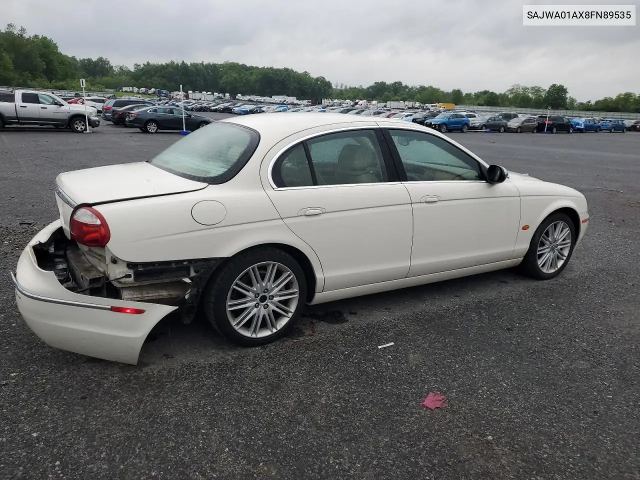 2008 Jaguar S-Type VIN: SAJWA01AX8FN89535 Lot: 57857425