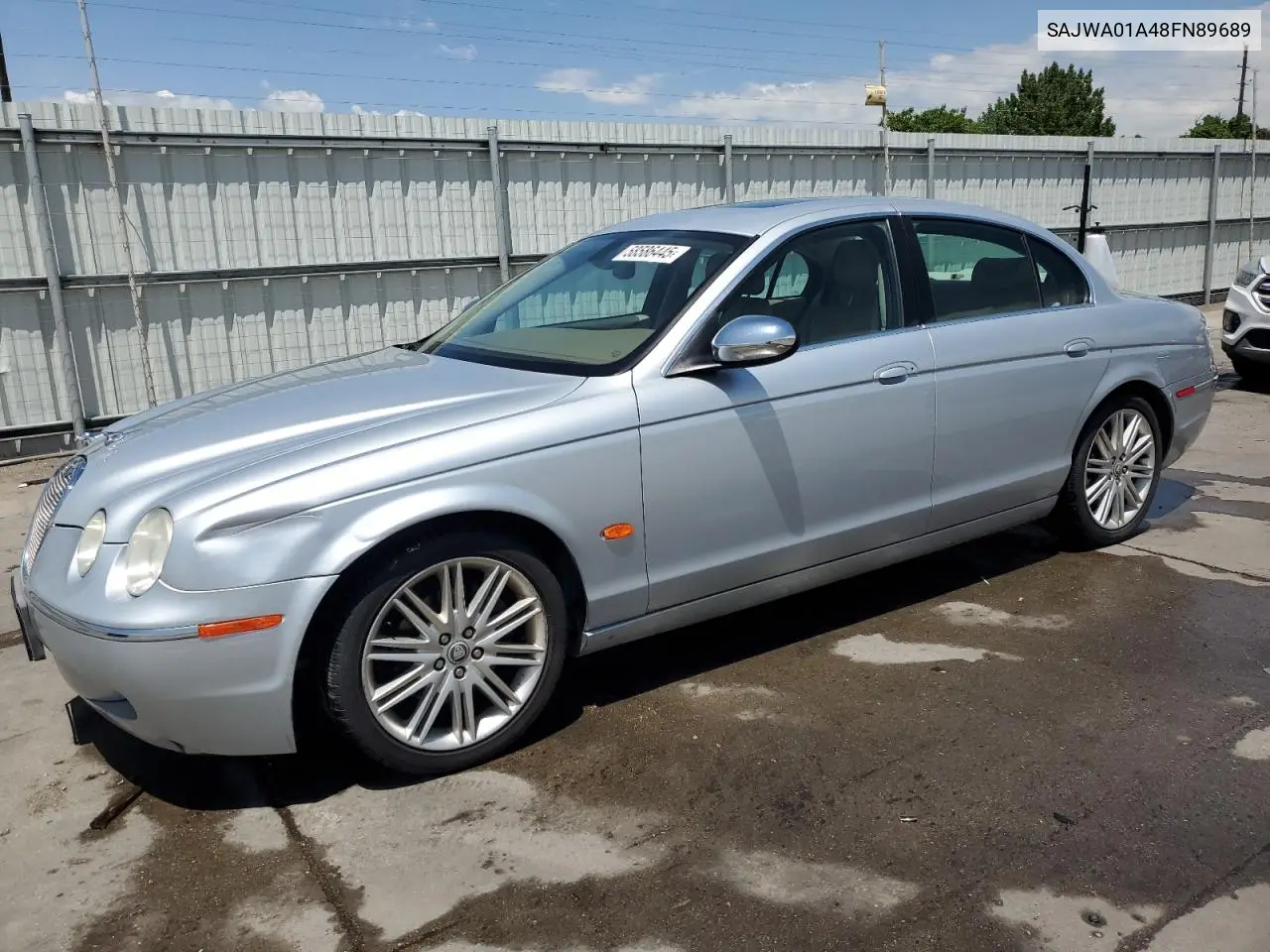 2008 Jaguar S-Type VIN: SAJWA01A48FN89689 Lot: 58586445